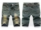 jeans balmain fit homem shorts b70101 gray
